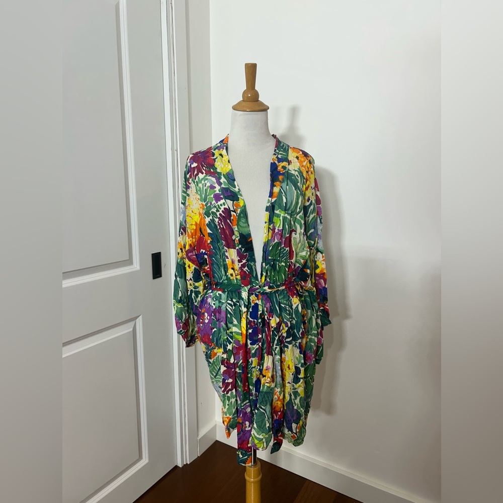 Jams World Multicolor Floral Kimono Night Robe